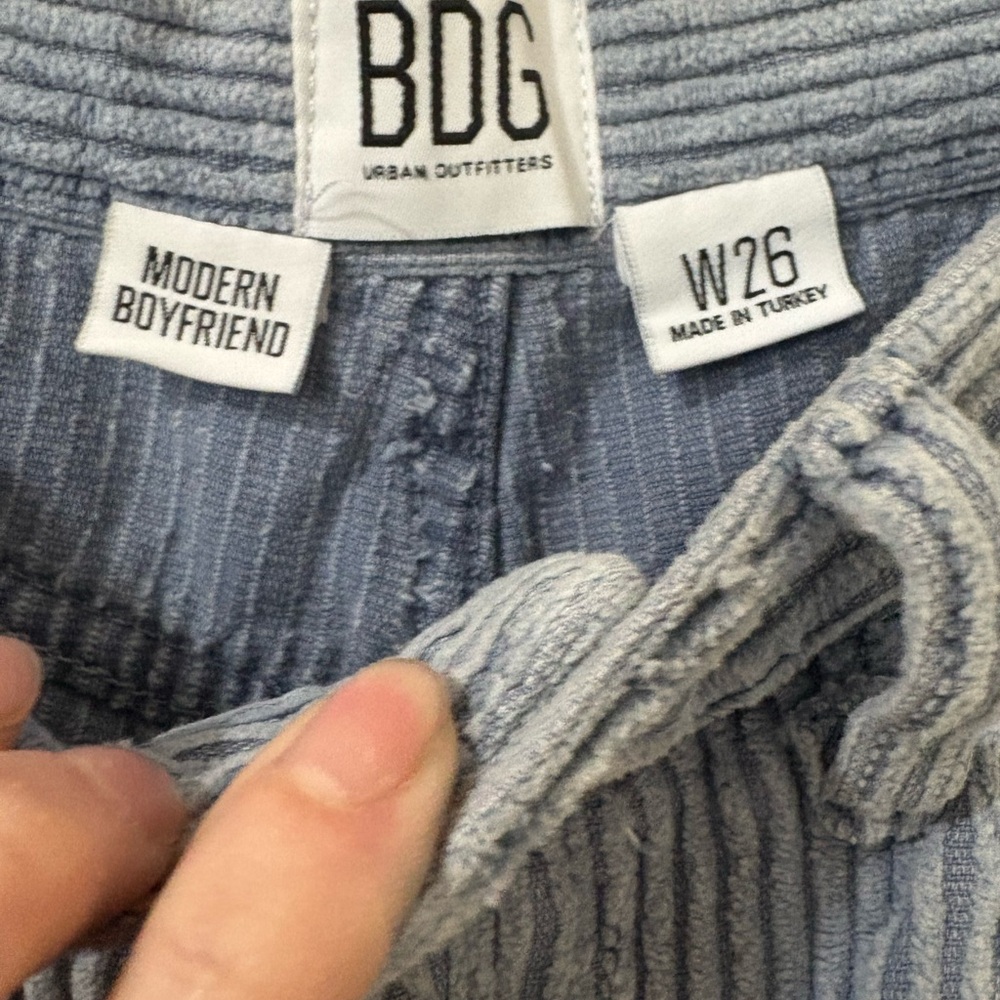 BDG Blue Wide Leg corduroy - Picture 3 of 5